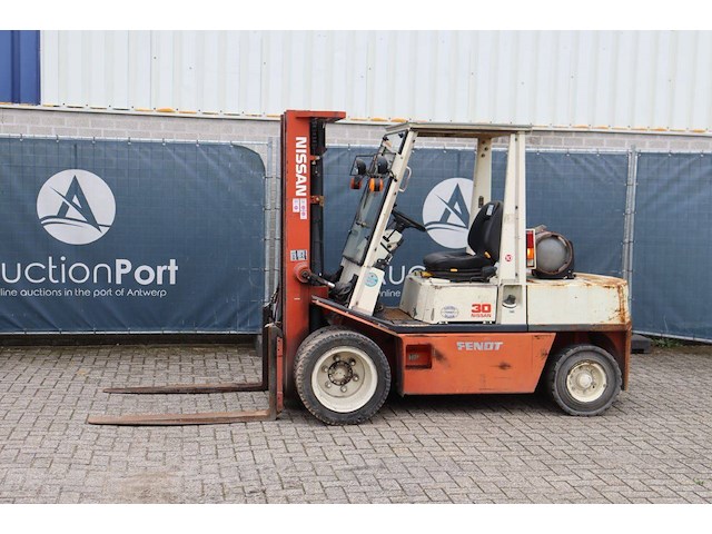 Heftruck nissan 30 lpg 3000kg 4.75m 1991 - afbeelding 1 van  1