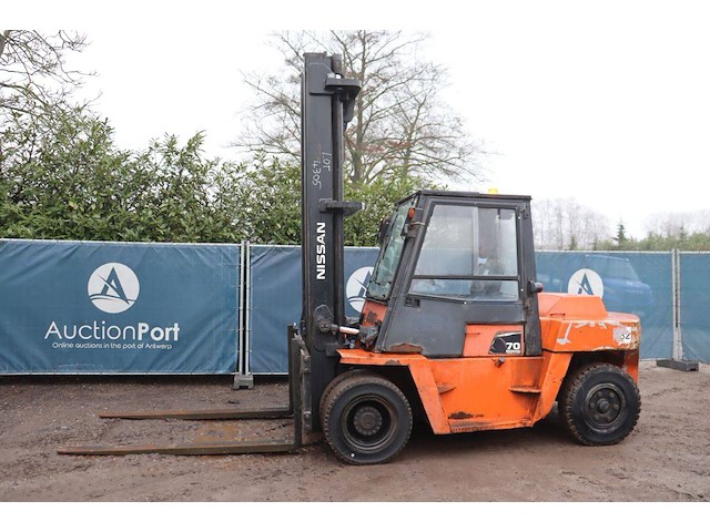 Heftruck nissan vf05h70u diesel 7000kg 5.0m 2003 - afbeelding 1 van  1