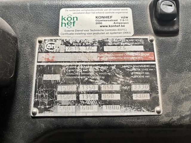 Heftruck om xe15 3ac - afbeelding 2 van  13