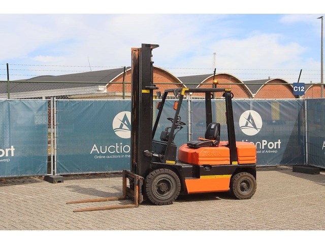 Heftruck toyota 02-5fdf25 diesel 2500kg 4.3m 1990 - afbeelding 1 van  1