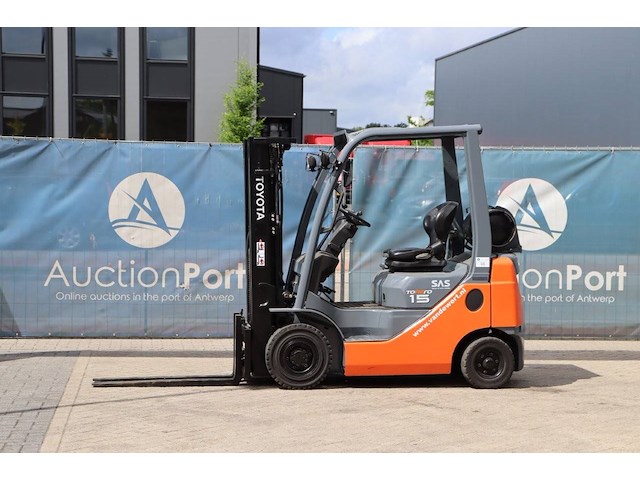 Heftruck toyota 02-8fgf18 lpg 1550kg 4.3m 2008 - afbeelding 1 van  1