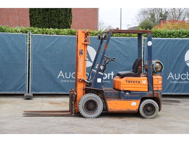 Heftruck toyota 42-5fg14 lpg 1350kg 3.0m 1990 - afbeelding 1 van  1