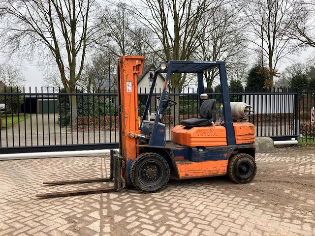 Heftruck toyota 42-5fgf 25 lpg 2500kg 4.7m 1990 - afbeelding 1 van  1