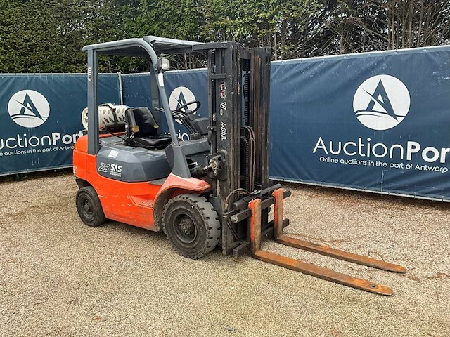 Heftruck toyota 42-7fgf25 lpg 2500kg 2001 - afbeelding 1 van  1