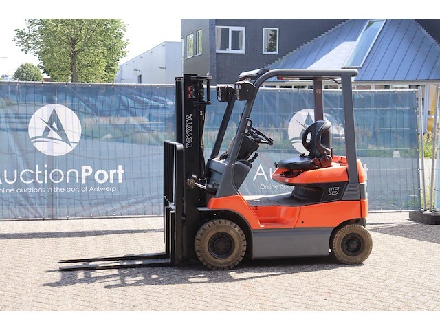 Heftruck toyota 7fb15 elektrisch 1500kg 3.0m 2005 - afbeelding 1 van  1