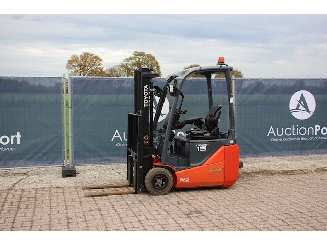 Heftruck toyota 8fbe15t elektrisch 1500kg 3.0m 2016 - afbeelding 1 van  1