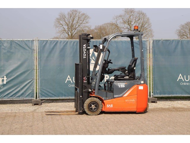 Heftruck toyota 8fbe15t elektrisch 1500kg 3.0m 2016 - afbeelding 1 van  1