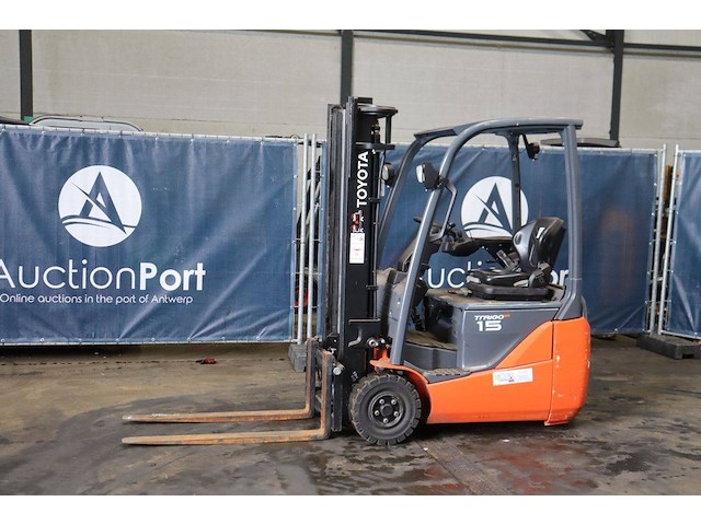 Heftruck toyota 8fbe15t elektrisch 1500kg 3.0m 2017 - afbeelding 1 van  1