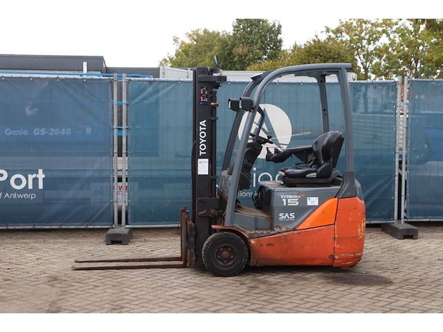 Heftruck toyota 8fbet15 elektrisch 1500kg 3m - afbeelding 1 van  1