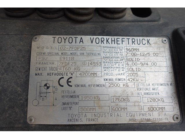 Heftruck toyota - afbeelding 6 van  9