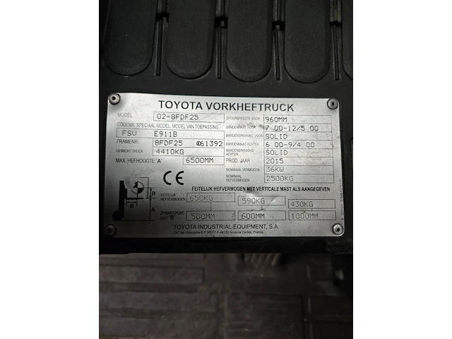 Heftruck toyota - afbeelding 11 van  13