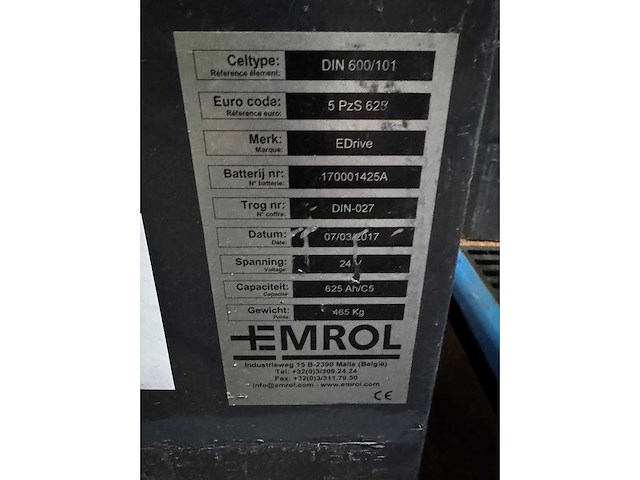 Heftruck/e-truck batterij 24 v 625 ah - afbeelding 2 van  3