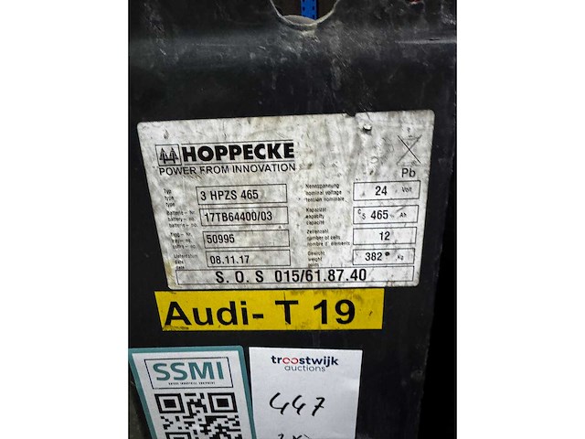 Heftruck/e-truck batterij 24v 465ah (2x) - afbeelding 2 van  4