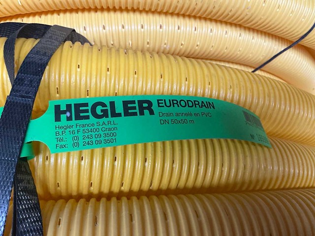 Hegler euro drain rol kunststof drainagebuis 50 mm (2x) - afbeelding 4 van  4