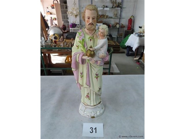 Heilig porseleinen beeld h 36cm - afbeelding 1 van  3