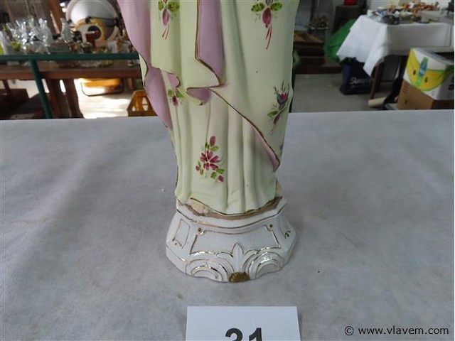 Heilig porseleinen beeld h 36cm - afbeelding 3 van  3