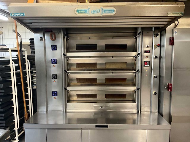 Hein complete bakkerijoven 4 etages - rvs kar - 150+ toebehoren - afbeelding 1 van  29