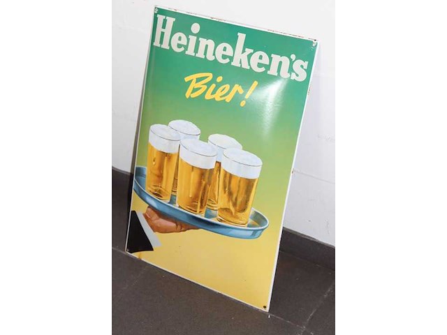 Heineken bier - emaille bord - afbeelding 2 van  2
