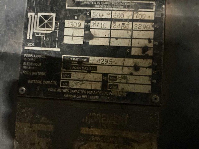 Heli cpcd30 vorkheftruck - afbeelding 2 van  10