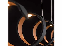 Helix design led hanglamp zwart/goud - afbeelding 3 van  6