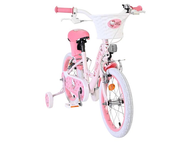 Hello kitty kinderfiets - meisje - 16 inch - roze - twee handremmen - afbeelding 1 van  8