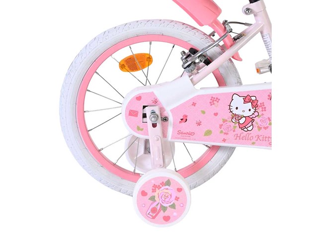 Hello kitty kinderfiets - meisje - 16 inch - roze - twee handremmen - afbeelding 3 van  8