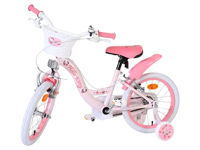 Hello kitty kinderfiets - meisje - 16 inch - roze - twee handremmen - afbeelding 8 van  8