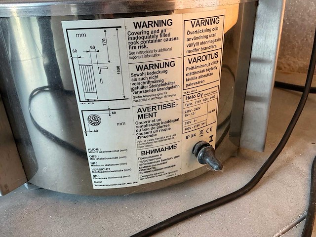 Helo oy 1118-600-0405 kachel sauna - afbeelding 2 van  3