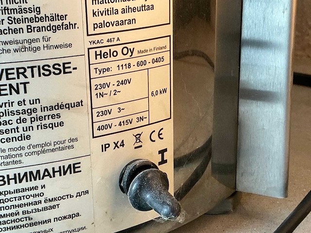 Helo oy 1118-600-0405 kachel sauna - afbeelding 3 van  3