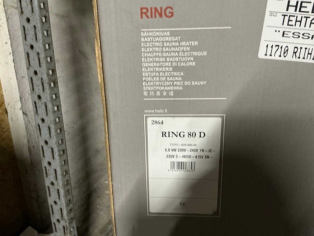 Helo ring 80 d 1118-800-04 sauna kachel - afbeelding 2 van  2
