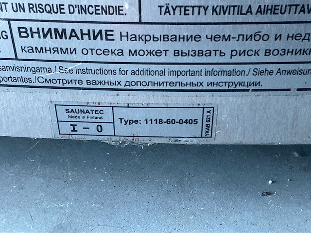 Helo skle 1118-60-0405 kachel sauna - afbeelding 2 van  2