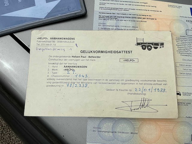 Helpo - kipper - aanhangwagen - kipaanhangwagen - afbeelding 8 van  22