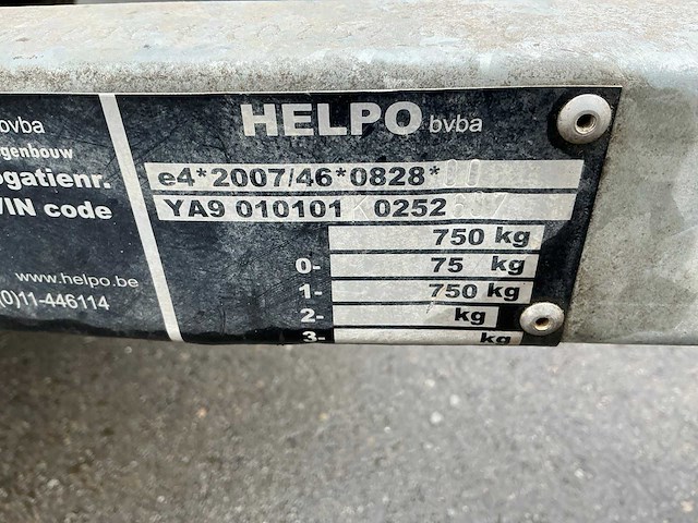 Helpo aanhangwagen - afbeelding 9 van  10