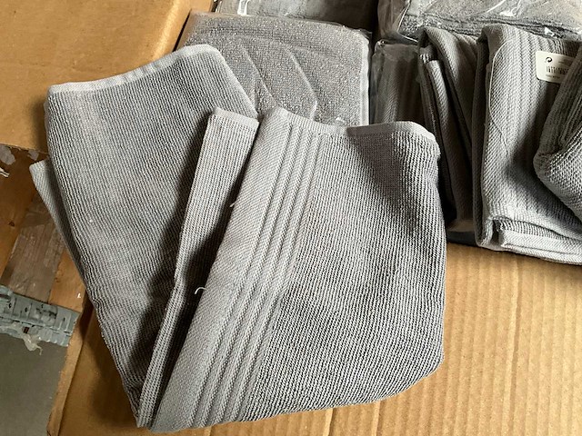 Hema keukenhanddoek lichtgrijs 50 x 50 cm (96x) - afbeelding 2 van  5