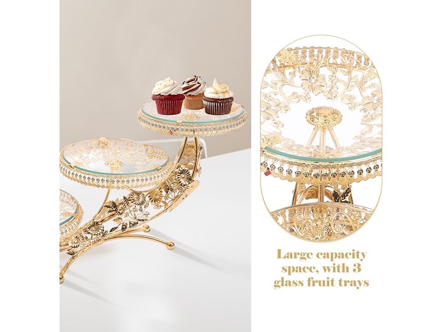 Hemoton kristallen serving stand - afbeelding 3 van  4