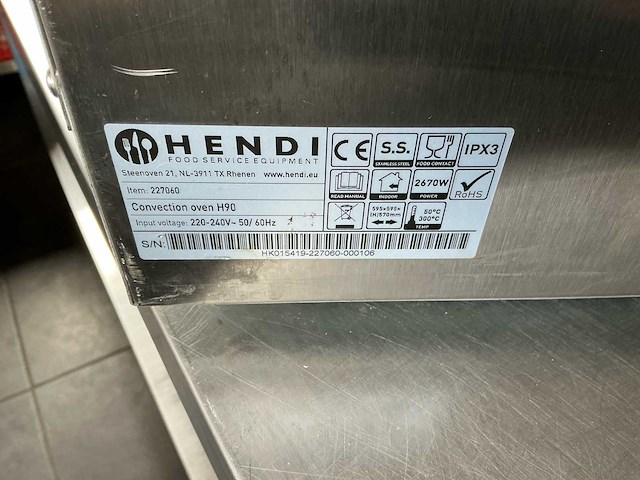 Hendi - h90 - convection oven - afbeelding 4 van  7