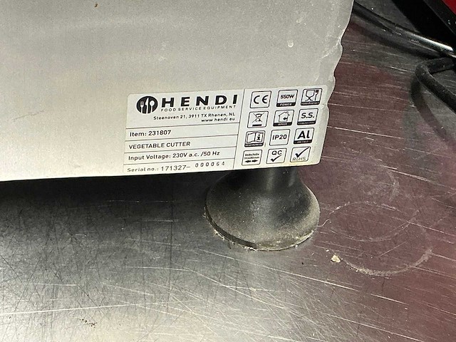 Hendi 231807 fruit en groente watersnijmachine - afbeelding 3 van  3