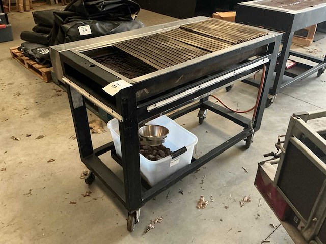 Hendi europa 6-brander mobiele gas bbq - afbeelding 1 van  6