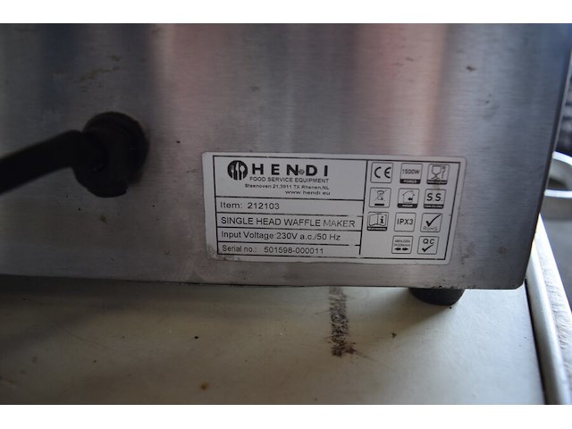 Hendi wafelijzer 220v - afbeelding 5 van  5