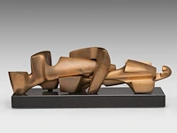 Hendrik lannoye (1946-2006), 'branding', polished bronze on a marble base, n° 5/6 63 cm. (24.80 in.) - afbeelding 2 van  8