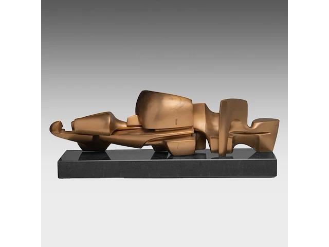 Hendrik lannoye (1946-2006), 'branding', polished bronze on a marble base, n° 5/6 63 cm. (24.80 in.) - afbeelding 5 van  8
