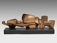 Hendrik lannoye (1946-2006), 'branding', polished bronze on a marble base, n° 5/6 63 cm. (24.80 in.) - afbeelding 5 van  8