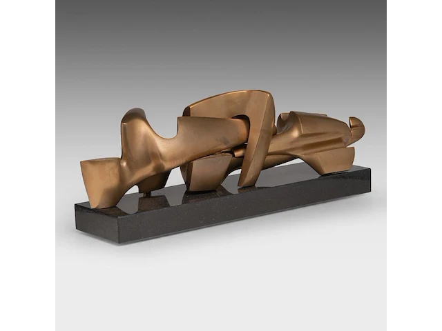 Hendrik lannoye (1946-2006), 'branding', polished bronze on a marble base, n° 5/6 63 cm. (24.80 in.) - afbeelding 7 van  8