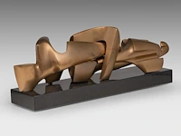 Hendrik lannoye (1946-2006), 'branding', polished bronze on a marble base, n° 5/6 63 cm. (24.80 in.) - afbeelding 7 van  8