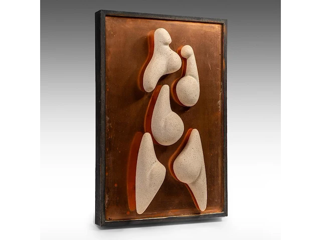 Hendrik lannoye (1946-2006), untitled wall sculpture 104 x 69 cm. (40.93 x 27.17 in.) - afbeelding 2 van  3