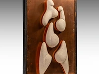 Hendrik lannoye (1946-2006), untitled wall sculpture 104 x 69 cm. (40.93 x 27.17 in.) - afbeelding 2 van  3