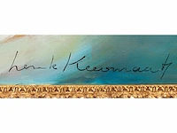 Henk keesmaat - dynamische compositie - olie op doek - 120x120 cm - afbeelding 3 van  4