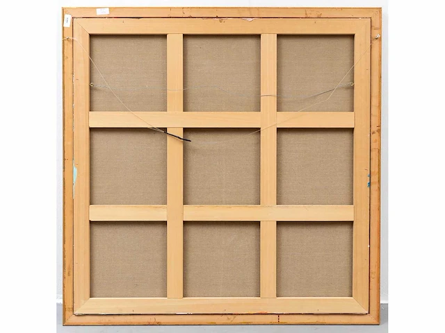 Henk keesmaat - dynamische compositie - olie op doek - 120x120 cm - afbeelding 4 van  4