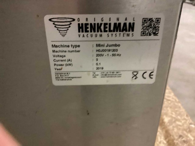 Henkelman mini jumbo vacuümmachine - afbeelding 3 van  3