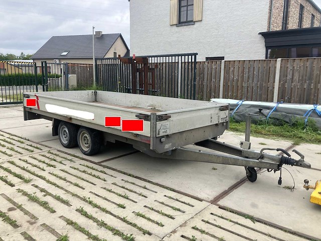 Henra - plateauwagen - pl27c - verlaagde plateauwagen 401x185 2700kg - afbeelding 1 van  22